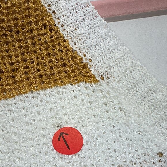 POL SMALL DISTRESSED SWEATER FALL COLORS! PTP: 24.50" DOES STRETCH - Picture 9 of 10